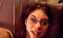 Mature guy gets a facial in his homemade video